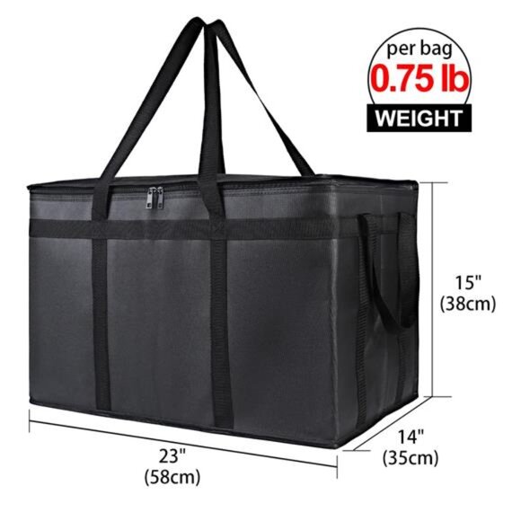 2-Pack Insulated Food Delivery Bag, XXX-Large Meal Grocery Tote - Picture 2 of 7